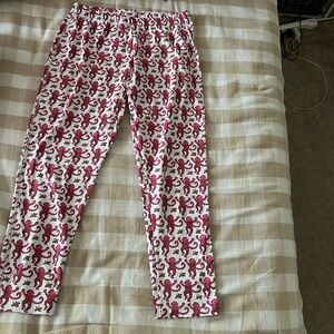 Roller Rabbit Pink Monkey Pajama Bottoms